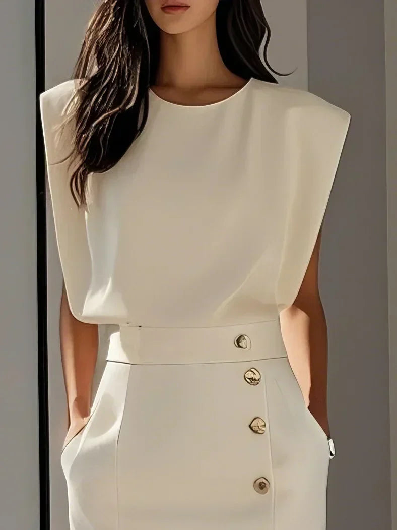 Elegant Midi Bodycon Sleeveless Dress for Women