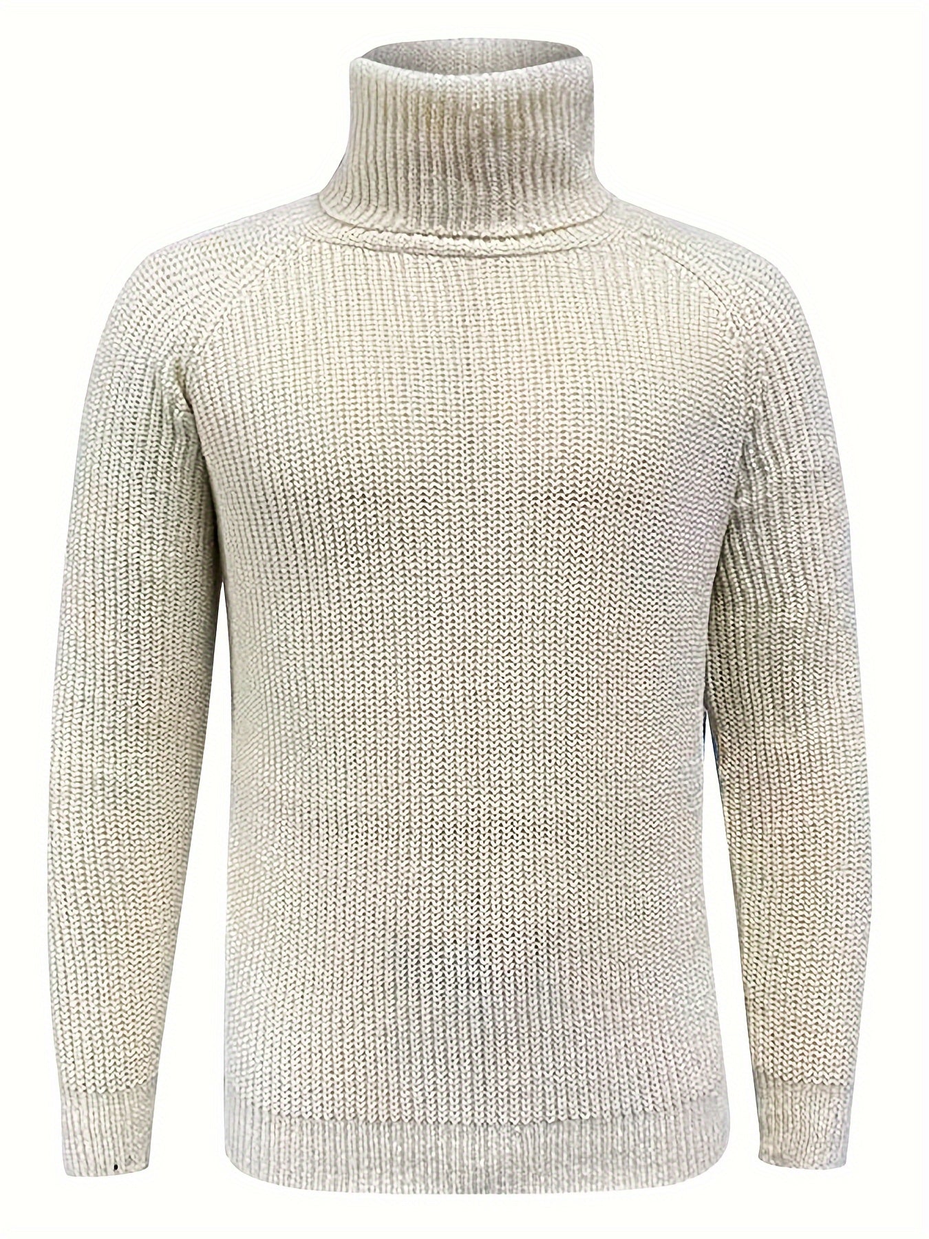 Stylish Men's Turtleneck | Vintage Knit Sweater for Autumn/Winter