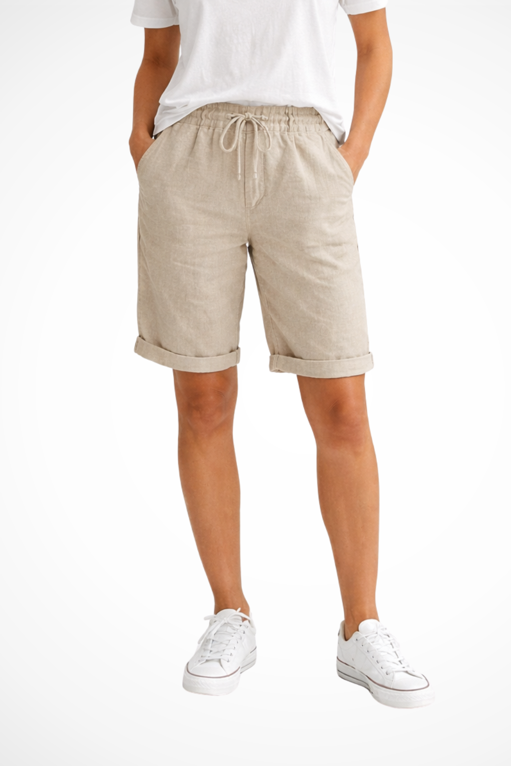 Relaxed Drawstring Casual Shorts for Women