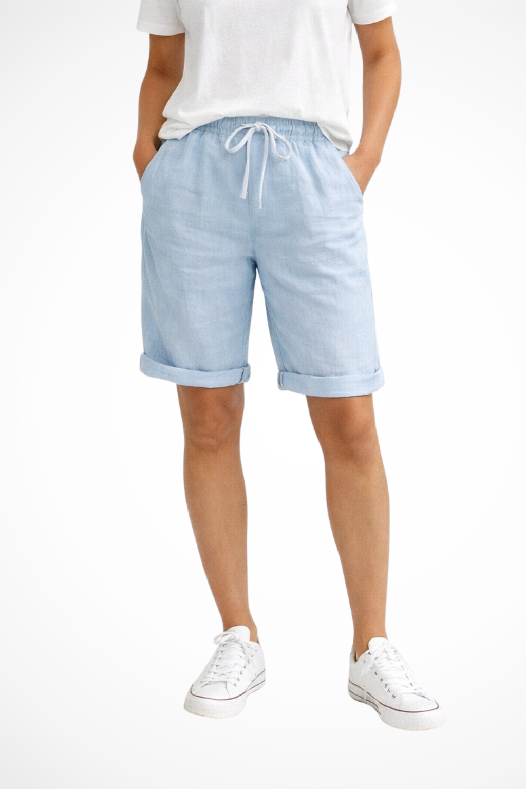 Relaxed Drawstring Casual Shorts for Women