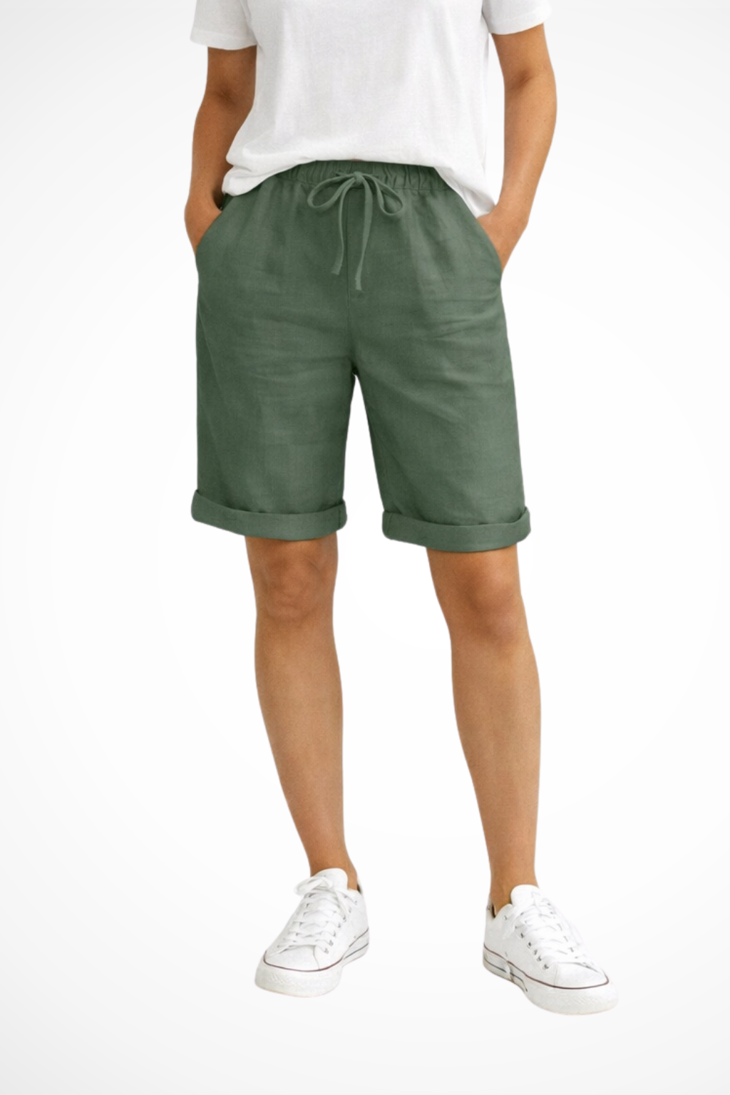 Relaxed Drawstring Casual Shorts for Women