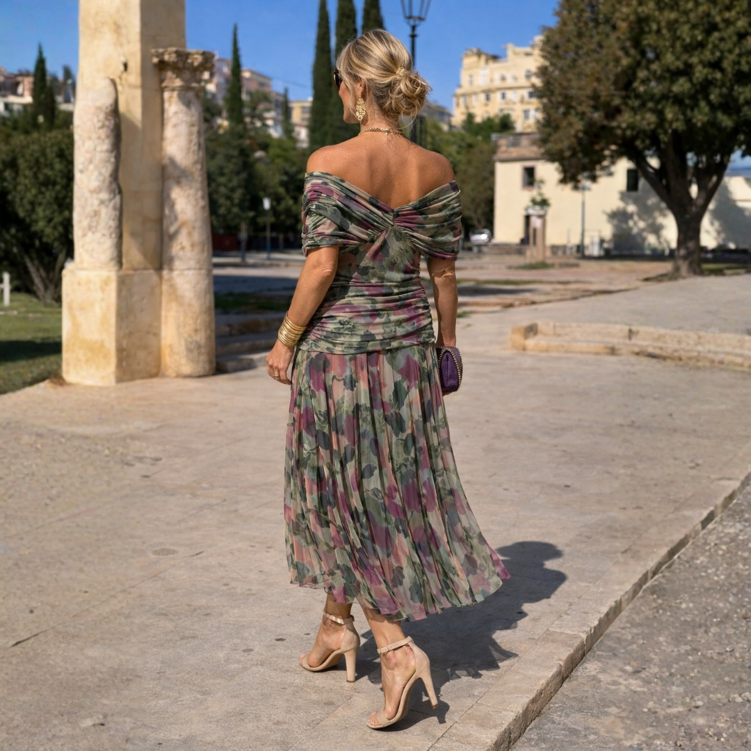 Women's Off Shoulder Mermaid Maxi Dress
