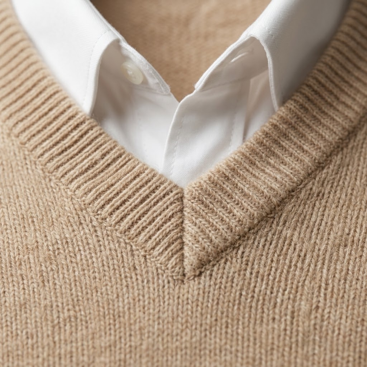 Men’s Classic V-Neck Knit Sweater