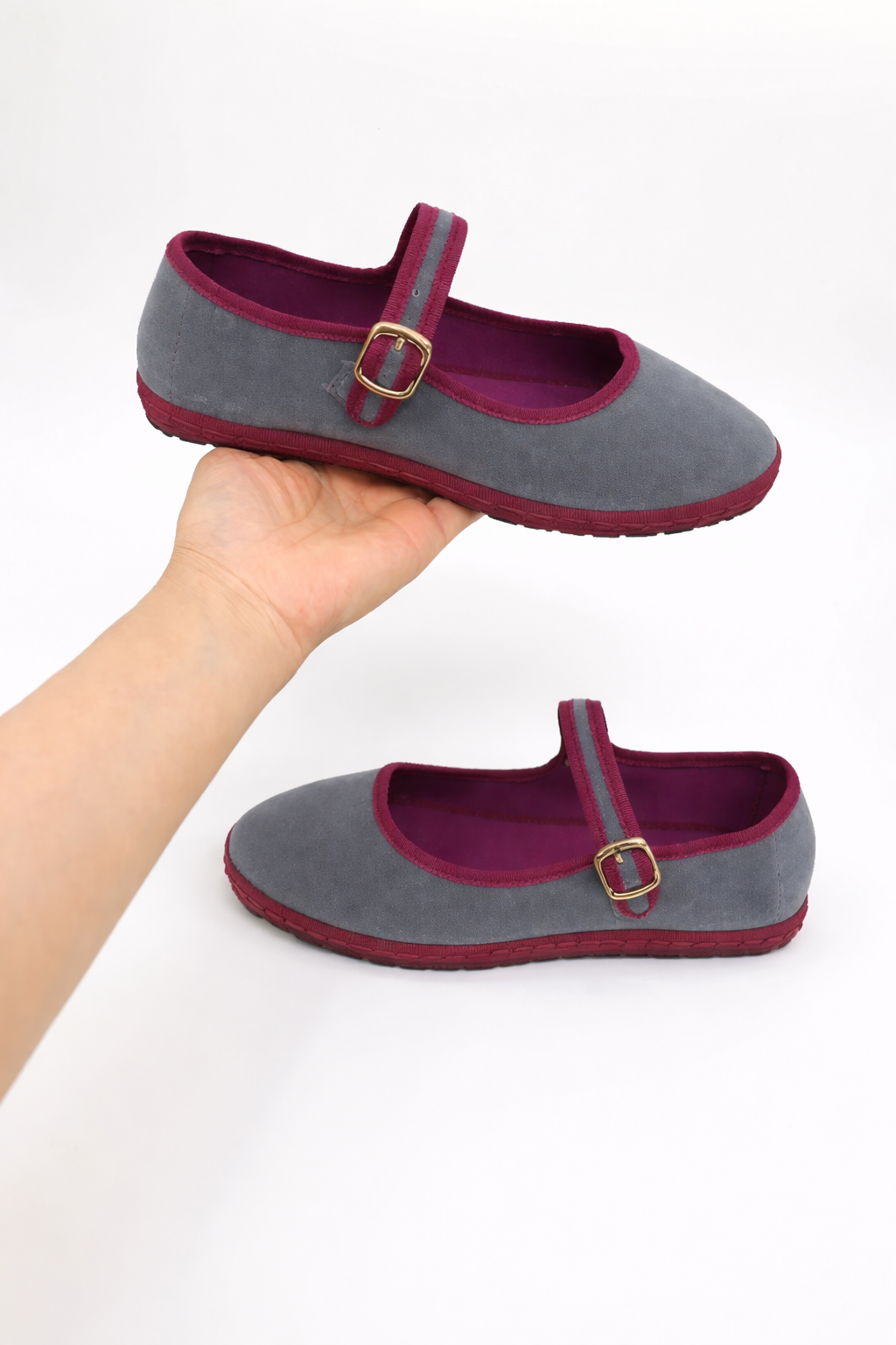 Classic Mary Jane Ballet Flats with Adjustable Strap for Women