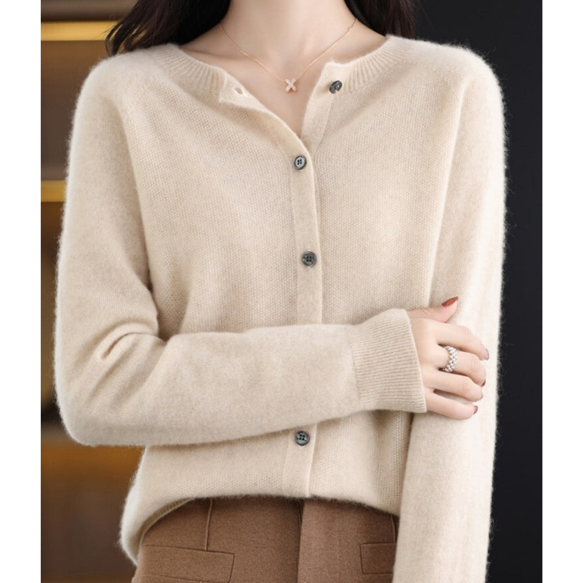 Women’s Classic V-Neck Soft Knit Cardigan