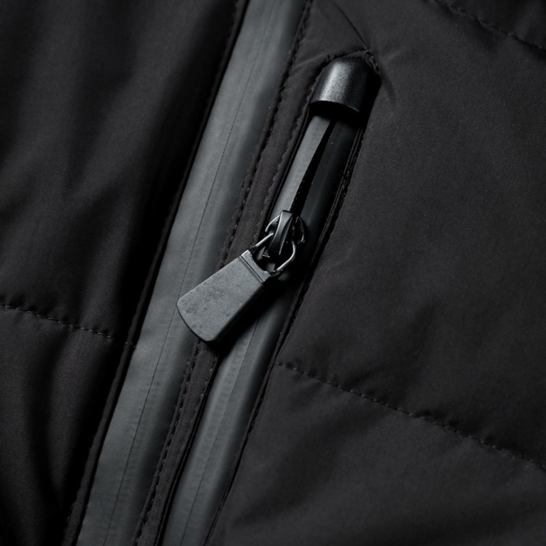 Women's Belted Hooded Puffer Jacket with Zip Pockets