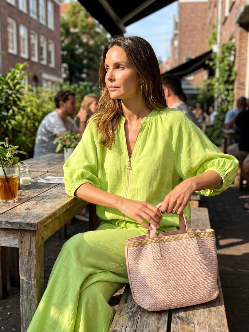 Women's Relaxed Zip-Up Two-Piece Set
