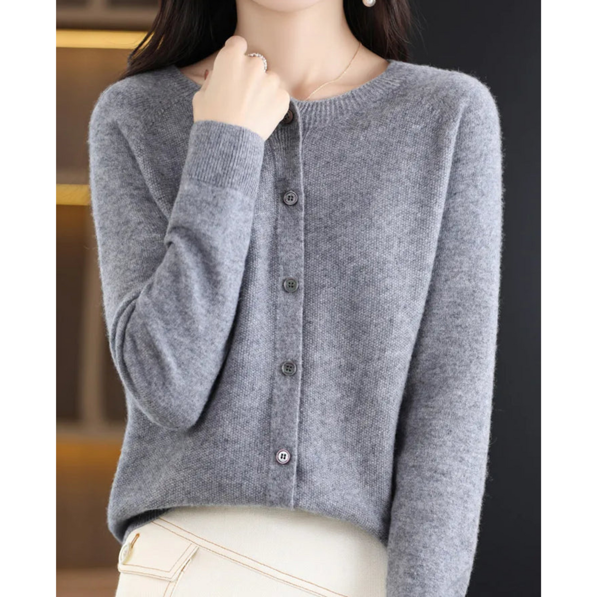 Women’s Classic V-Neck Soft Knit Cardigan