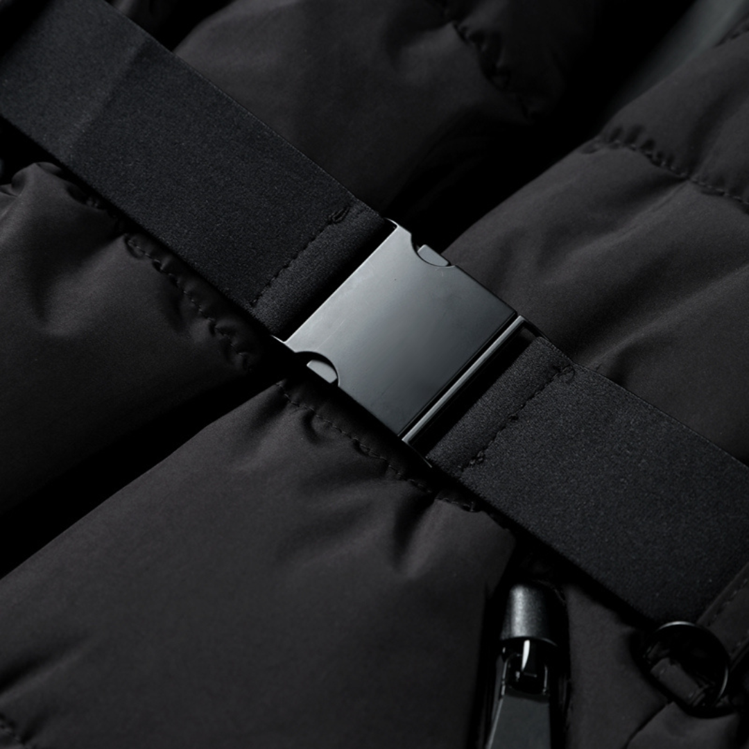 Warm Lined Puffer Jacket - High Neck with Winter Style