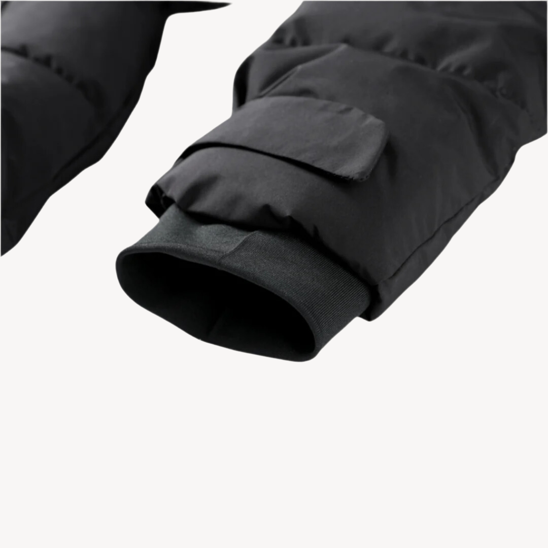 Stylish Women's Puffer Jacket – Water-Repellent, With Belt