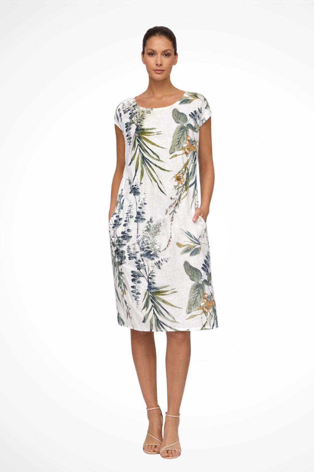 Women's Relaxed Fit Summer Dress Botanical Print