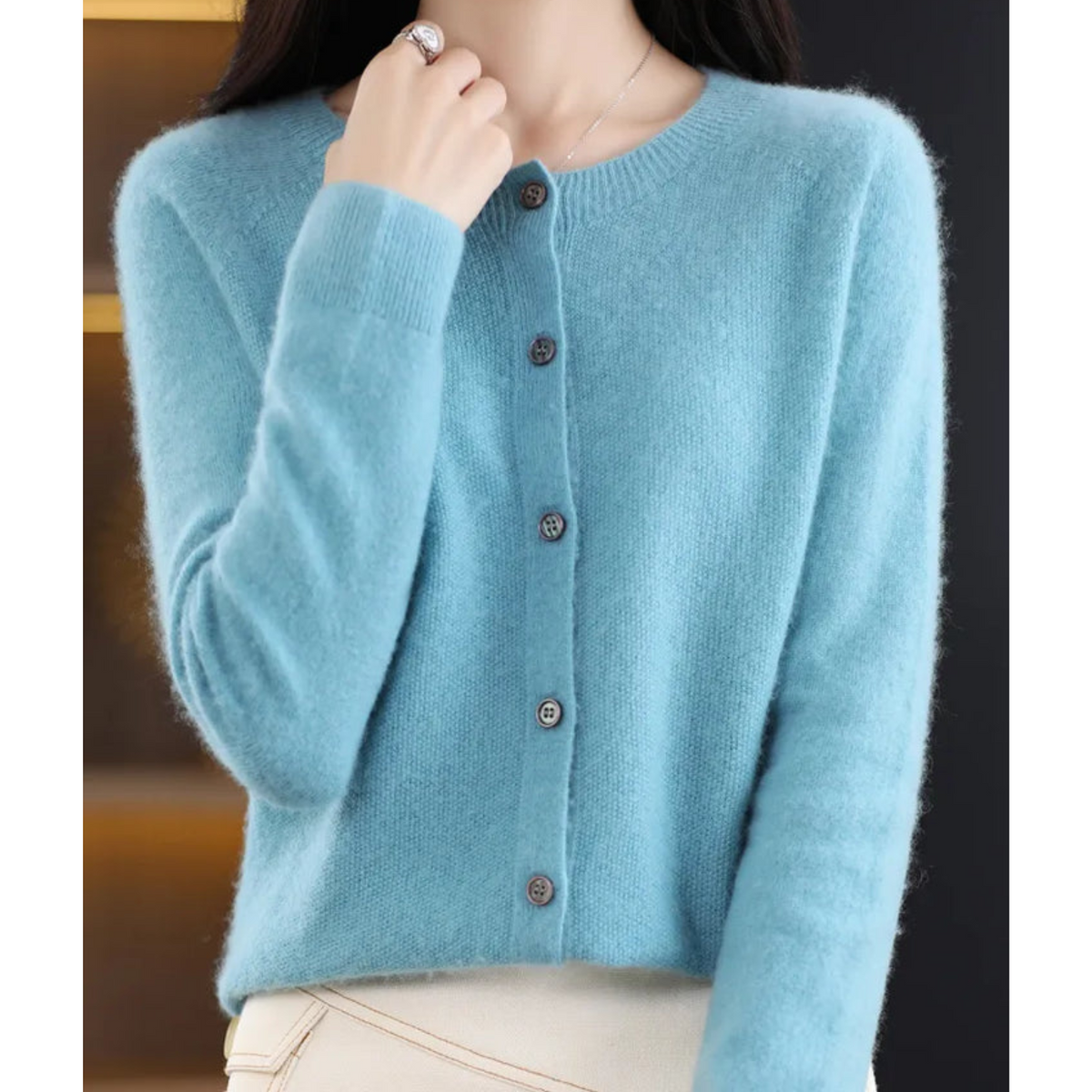 Women’s Classic V-Neck Soft Knit Cardigan