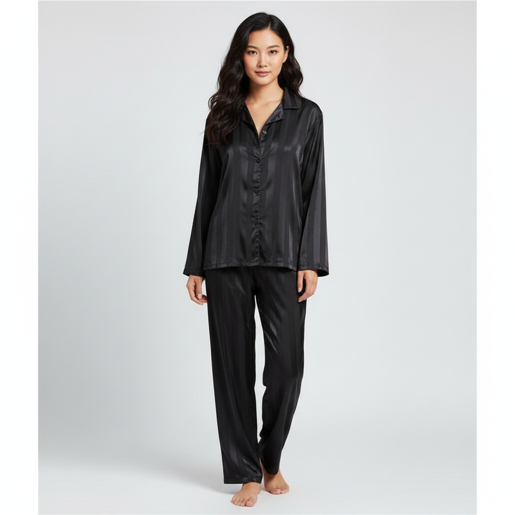 Women’s Satin Pajama Sleepwear Lounge Set
