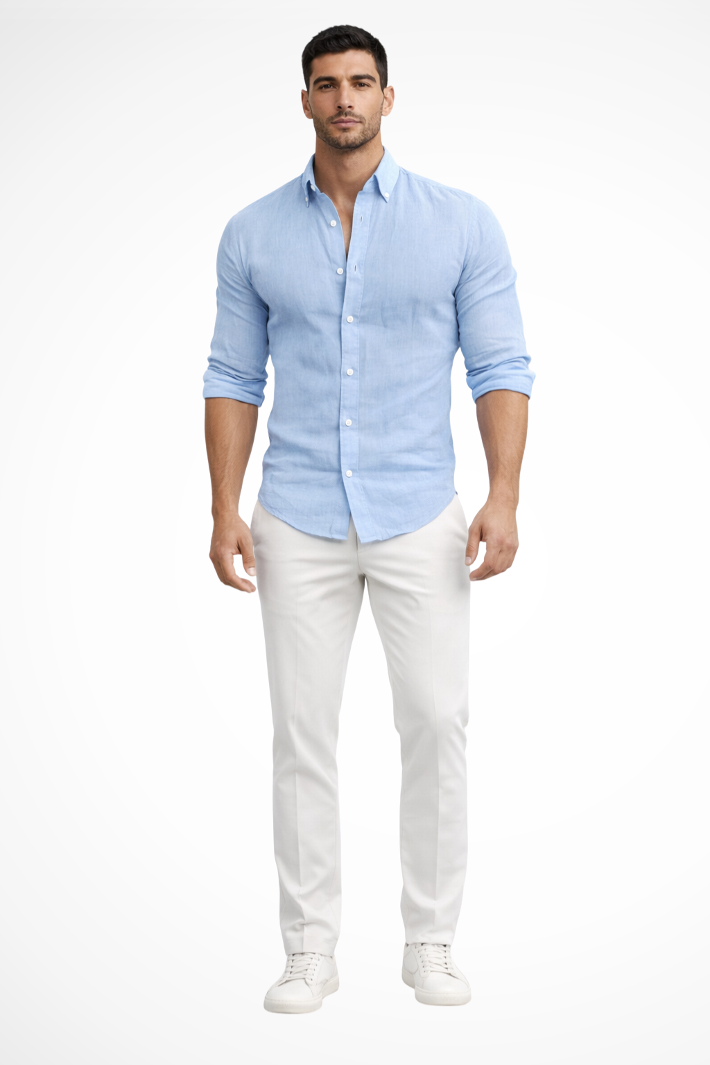 Men's Loose Fit Long Sleeve Casual Shirt