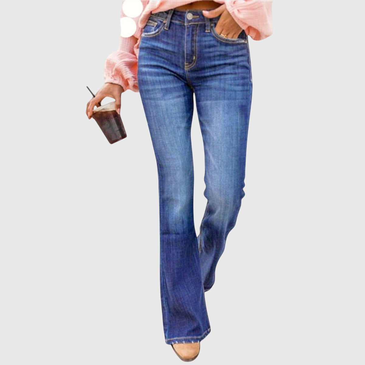 Women's High-Waist Bootcut Jeans
