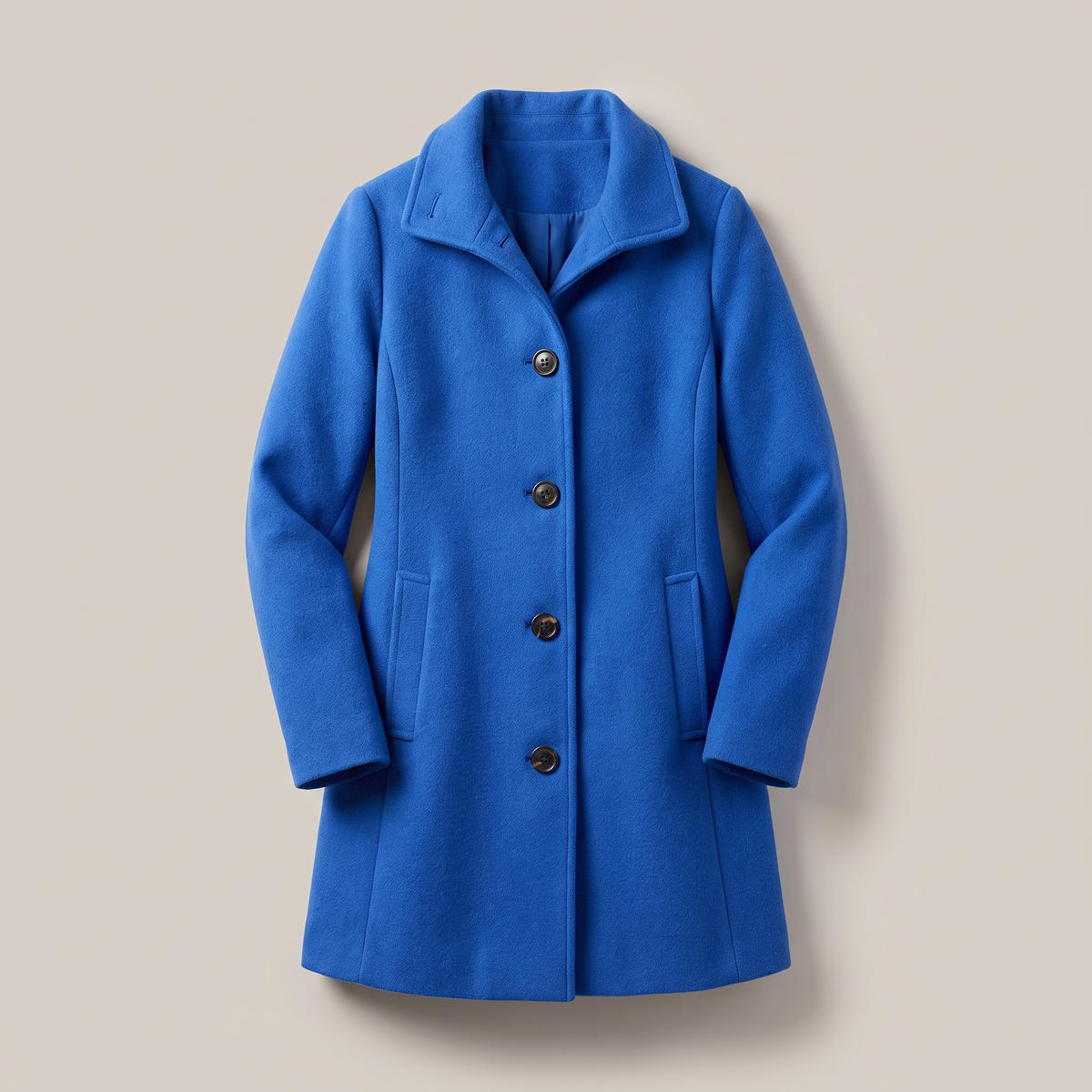 Women's Classic Wool-Blend Longline Winter Coat