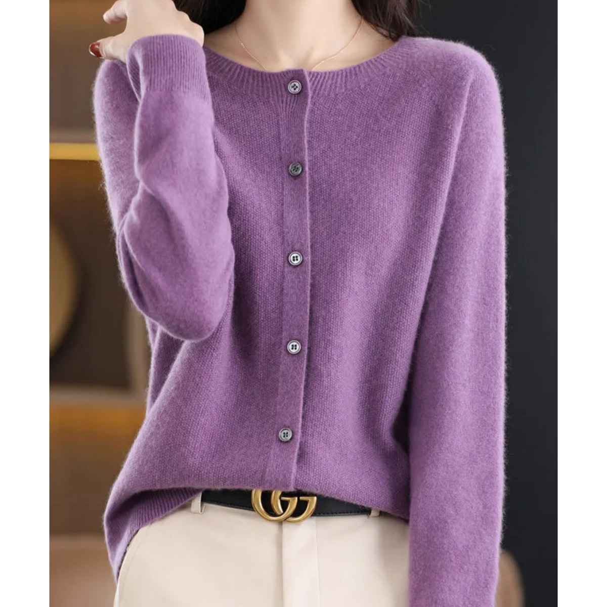 Women’s Classic V-Neck Soft Knit Cardigan