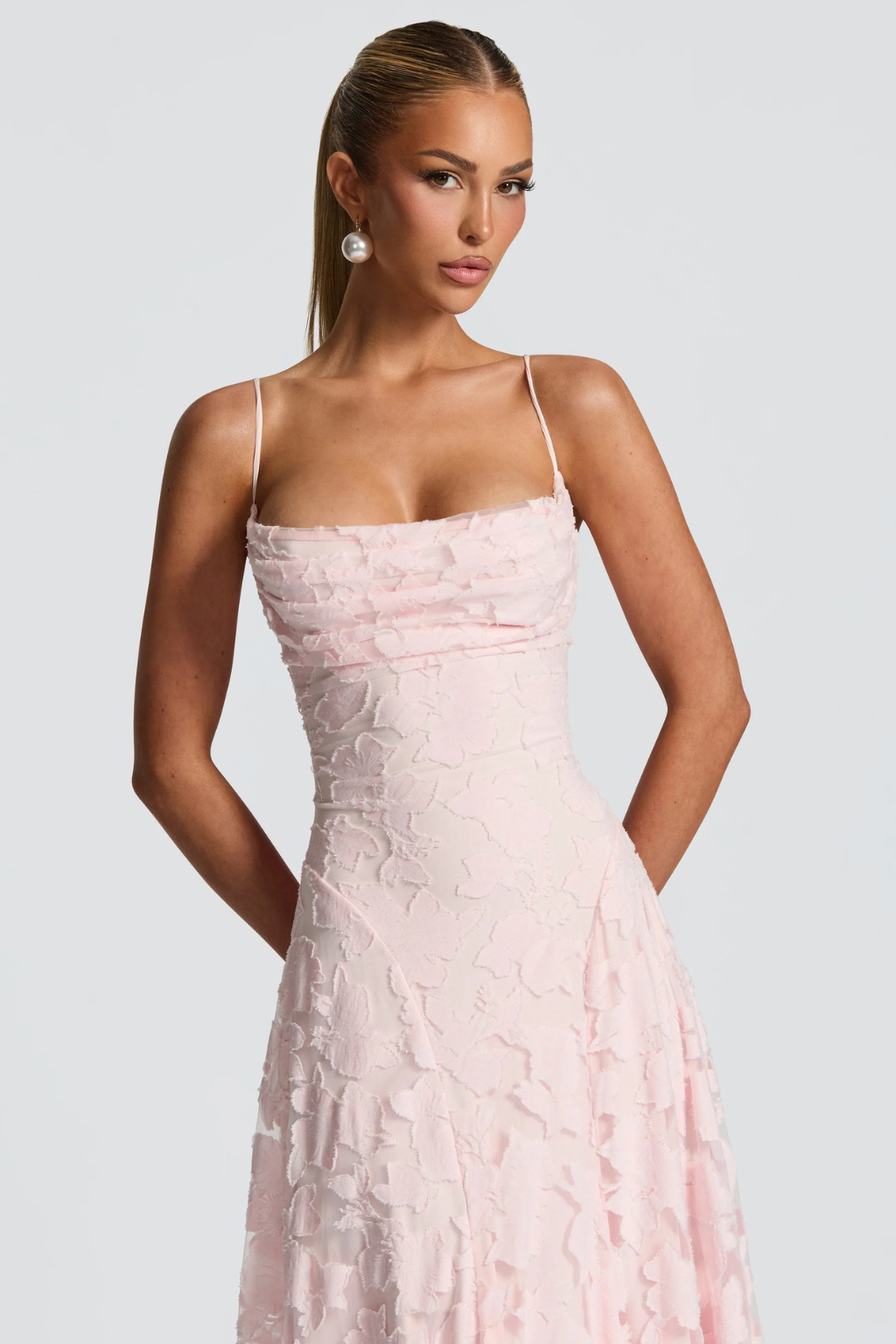 Women’s Strapless Lace Mermaid Evening Gown with Open Back