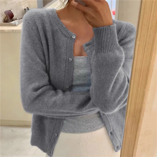 Women's Button-Up Soft Knit Cardigan