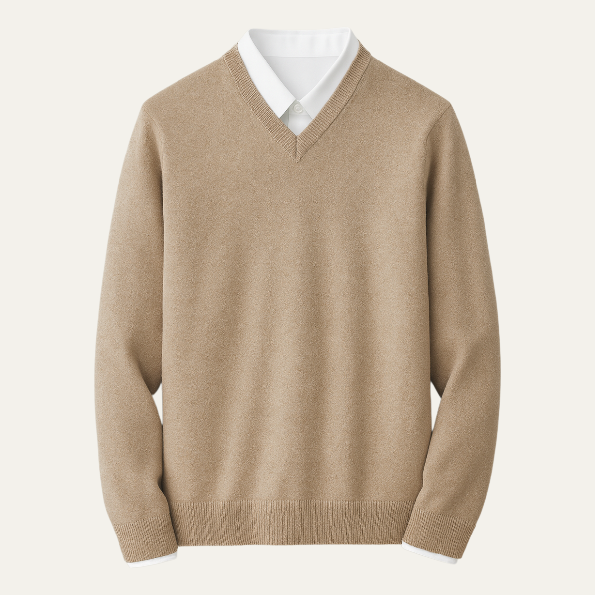 Men’s Classic V-Neck Knit Sweater