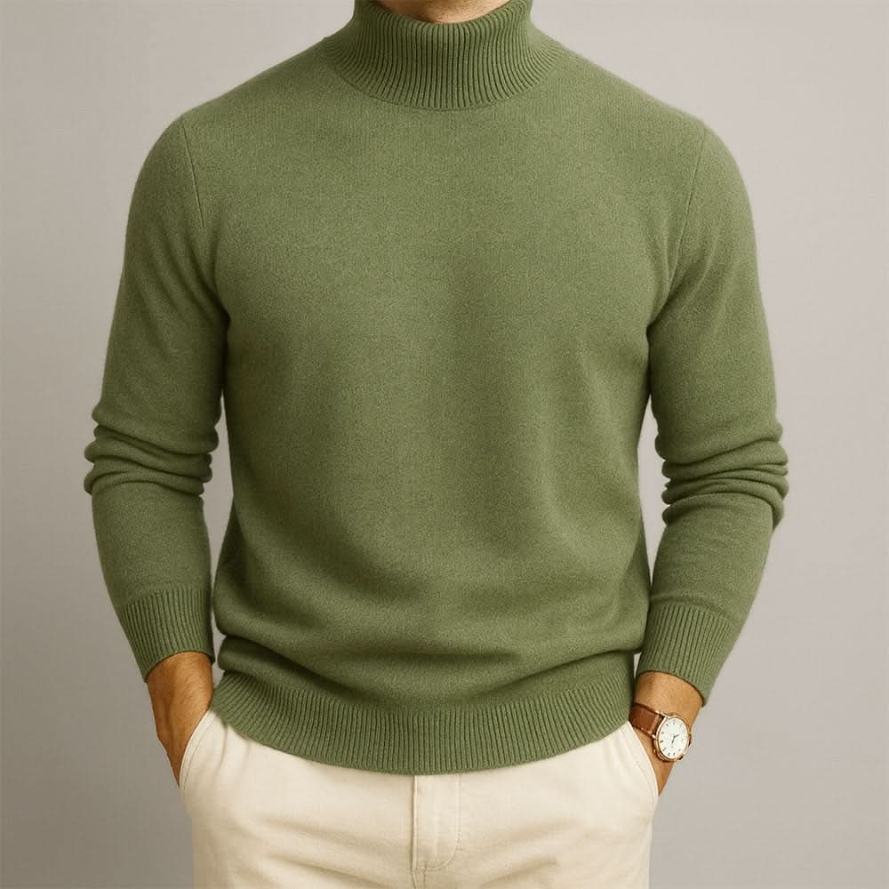 Men's Classic Soft Knit Turtleneck Sweater
