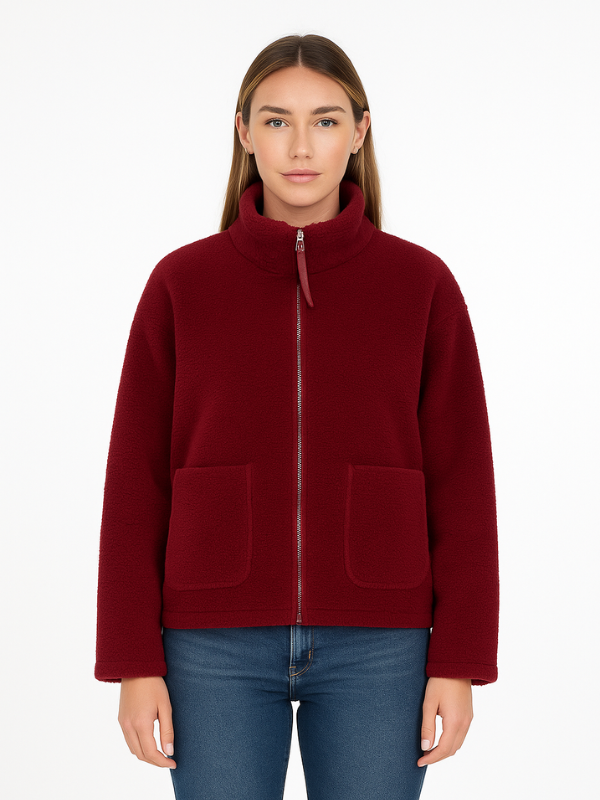 Ultra-Soft Oversized Sherpa Fleece Jacket Stylish for Cold Weather