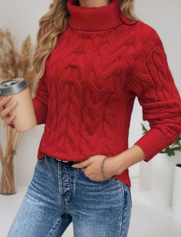 Comfortable Women's Turtleneck Sweater | Warm Sweater