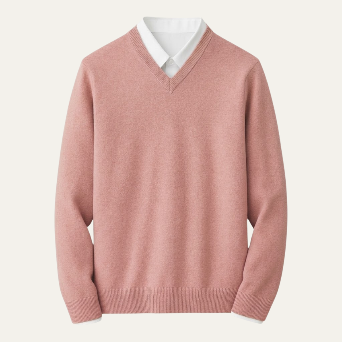 Men’s Classic V-Neck Knit Sweater