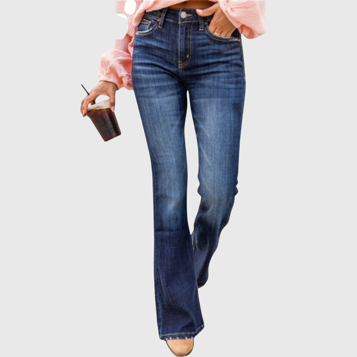 Women's High-Waist Bootcut Jeans