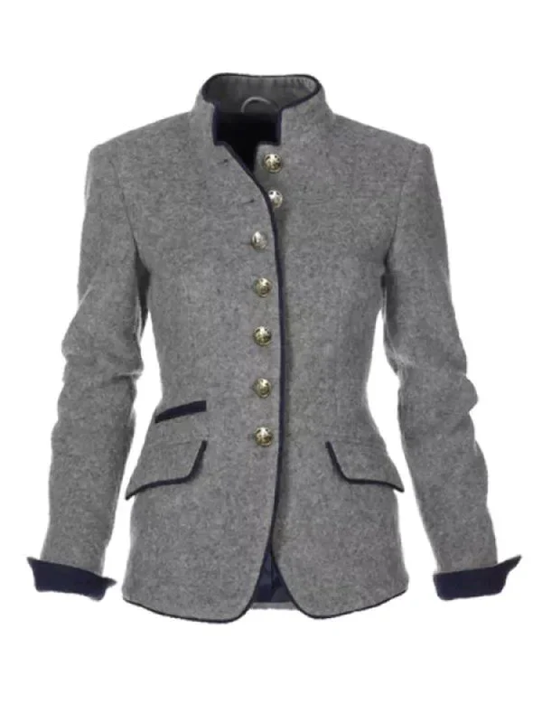 Stylish Vintage Blazer with Elegant Buttons