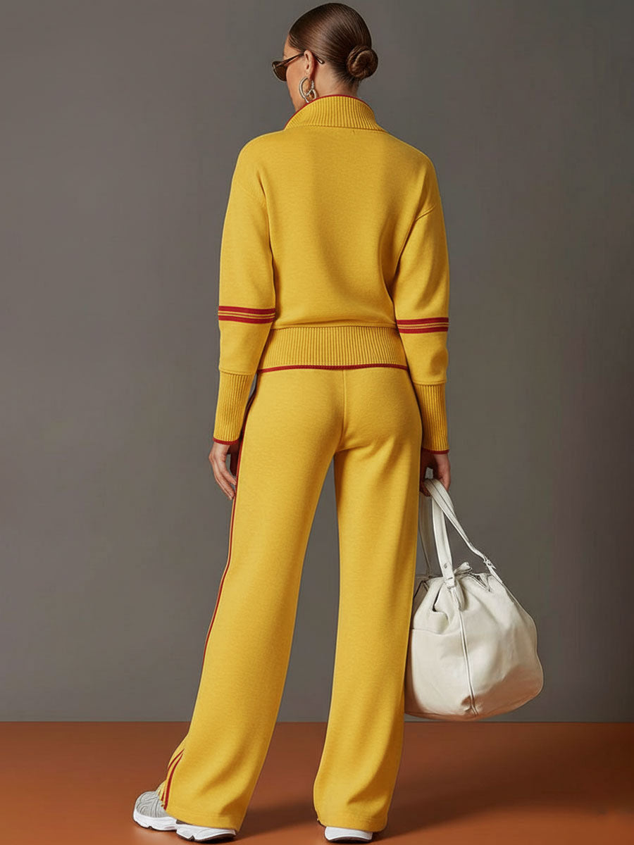 Women's Long Sleeve Half-Zip Co-Ord Tracksuit Set