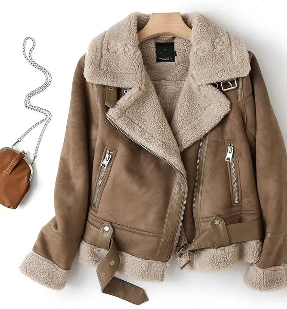 Women's Vintage Aviator Bomber Jacket