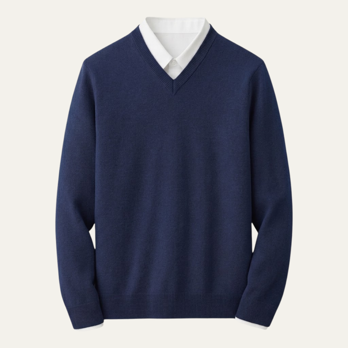 Men’s Classic V-Neck Knit Sweater