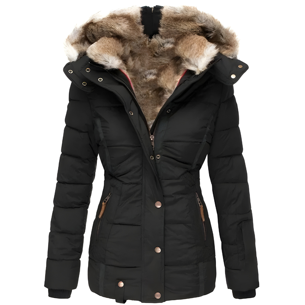 Women's Faux Fur Hooded Puffer Jacket