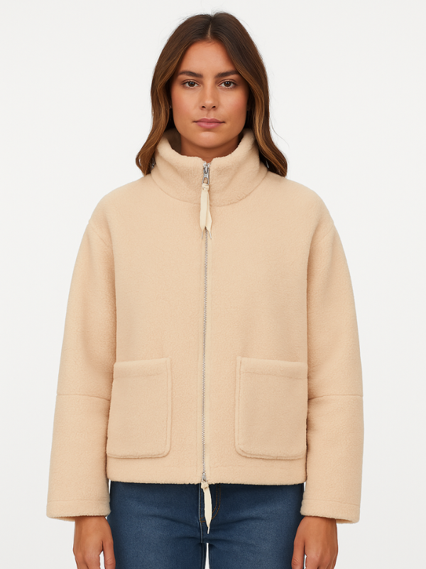 Ultra-Soft Oversized Sherpa Fleece Jacket Stylish for Cold Weather