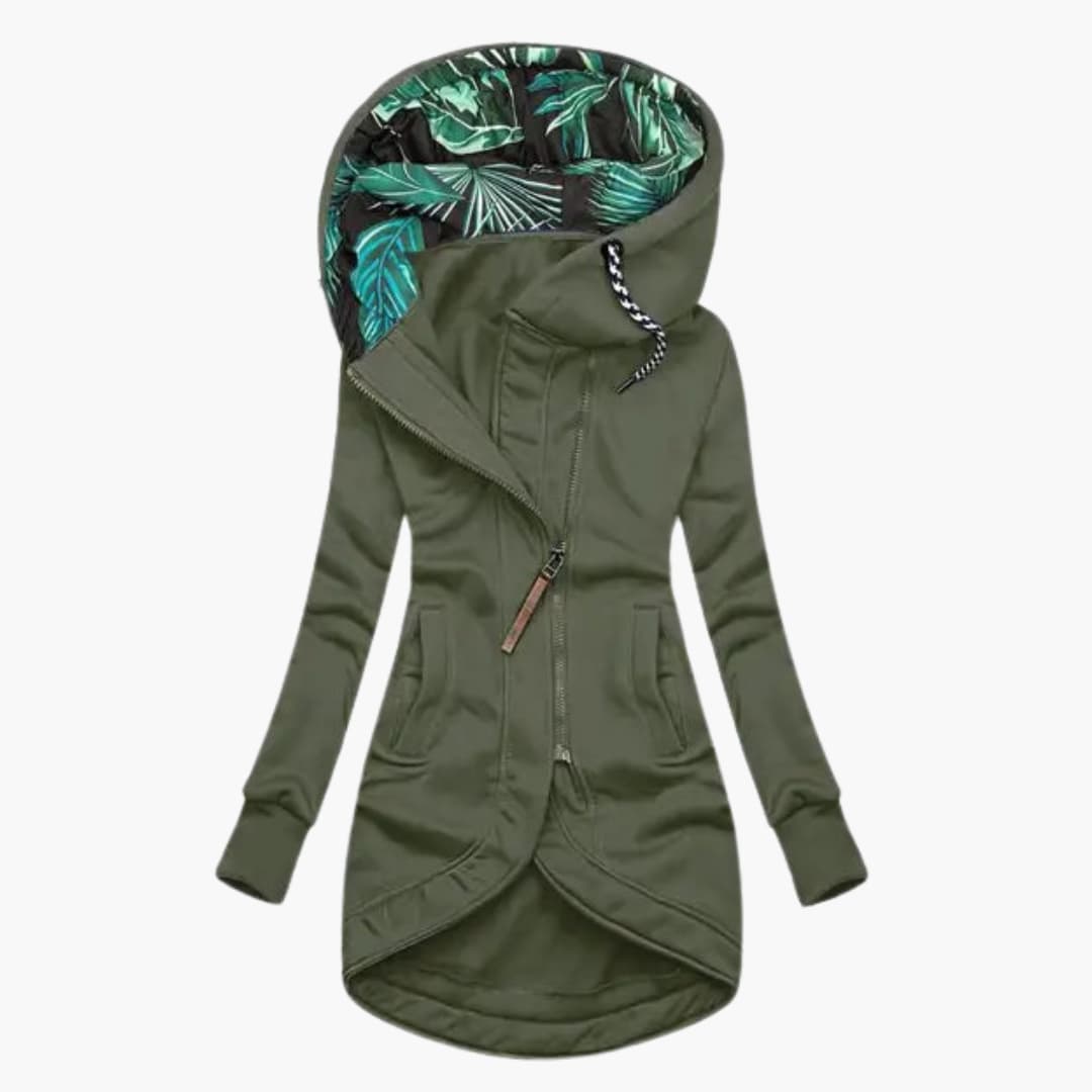 Women’s Hooded Insulated Jacket with Zip Front