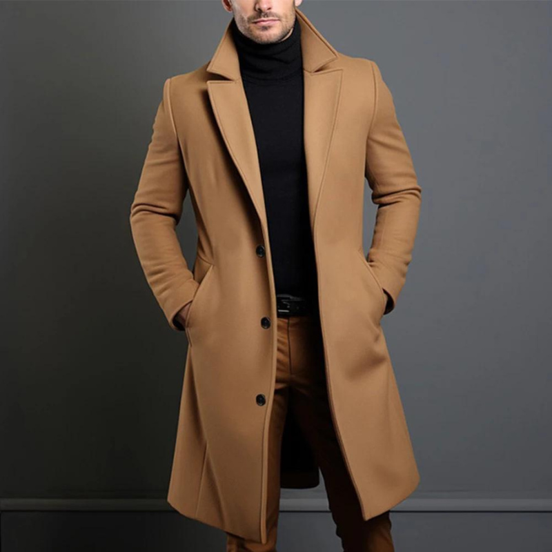 Stylish Long Trench Coat for Autumn
