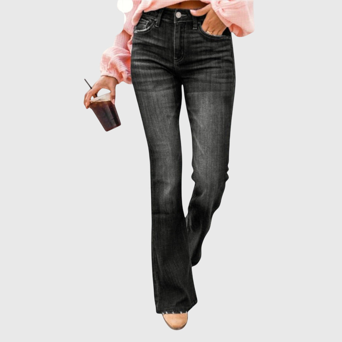 Women's High-Waist Bootcut Jeans