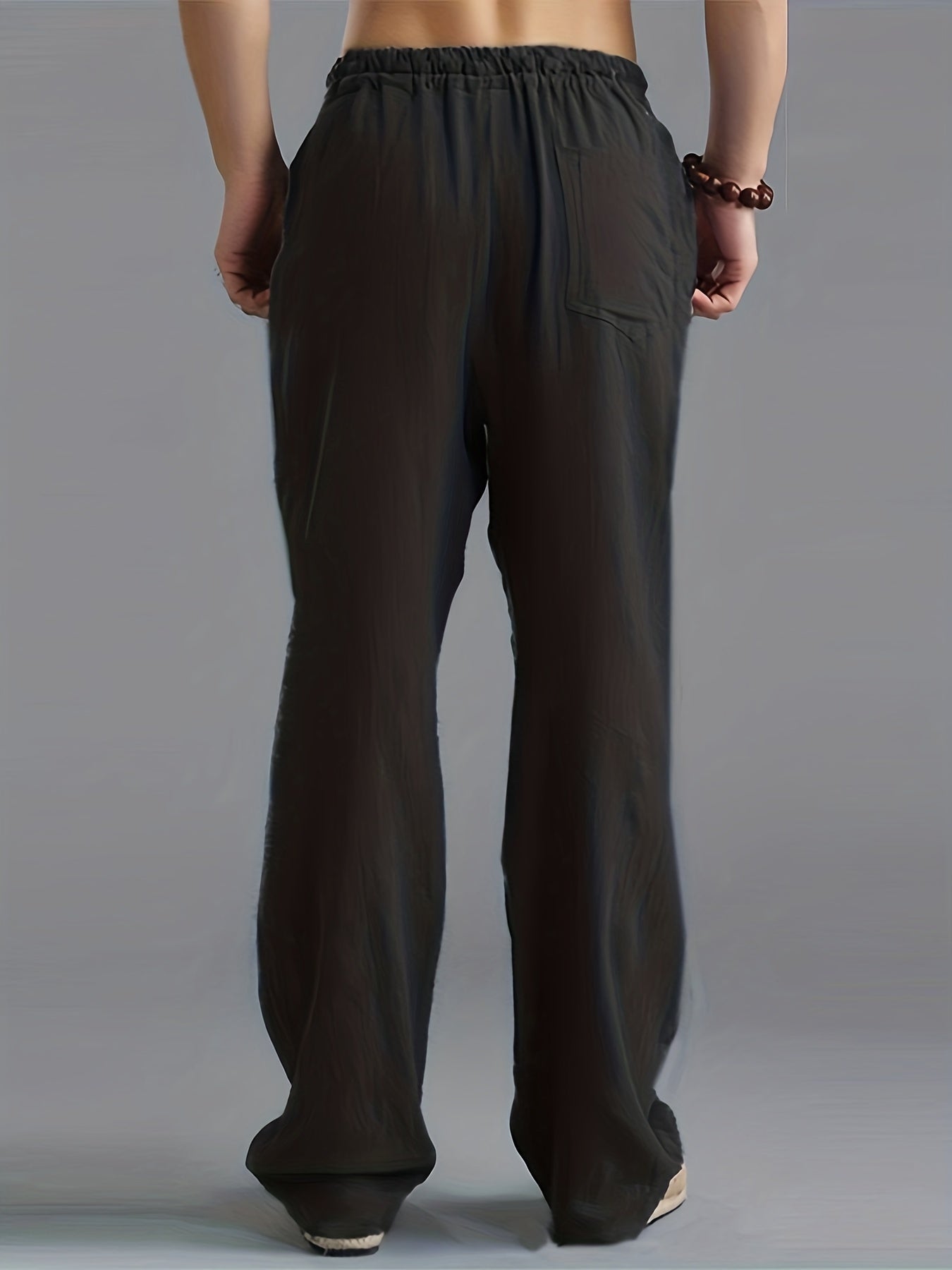 Stylish Men's Linen Trousers Breathable Comfortable