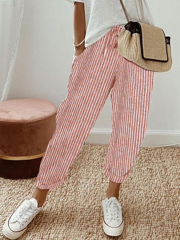 Women’s Relaxed Drawstring Jogger Pants with Pockets