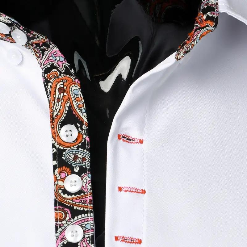 Stylish Shirt with Paisley Accent for Men