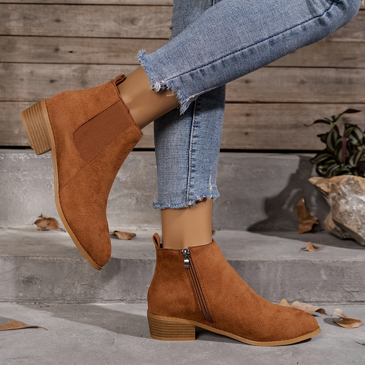 Stylish Women's Suede Ankle Boots