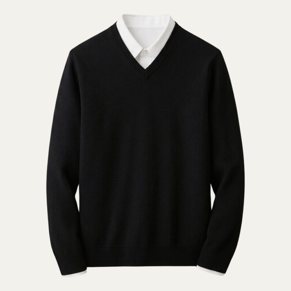 Men’s Classic V-Neck Knit Sweater