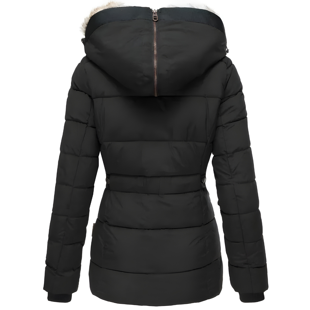 Women's Faux Fur Hooded Puffer Jacket