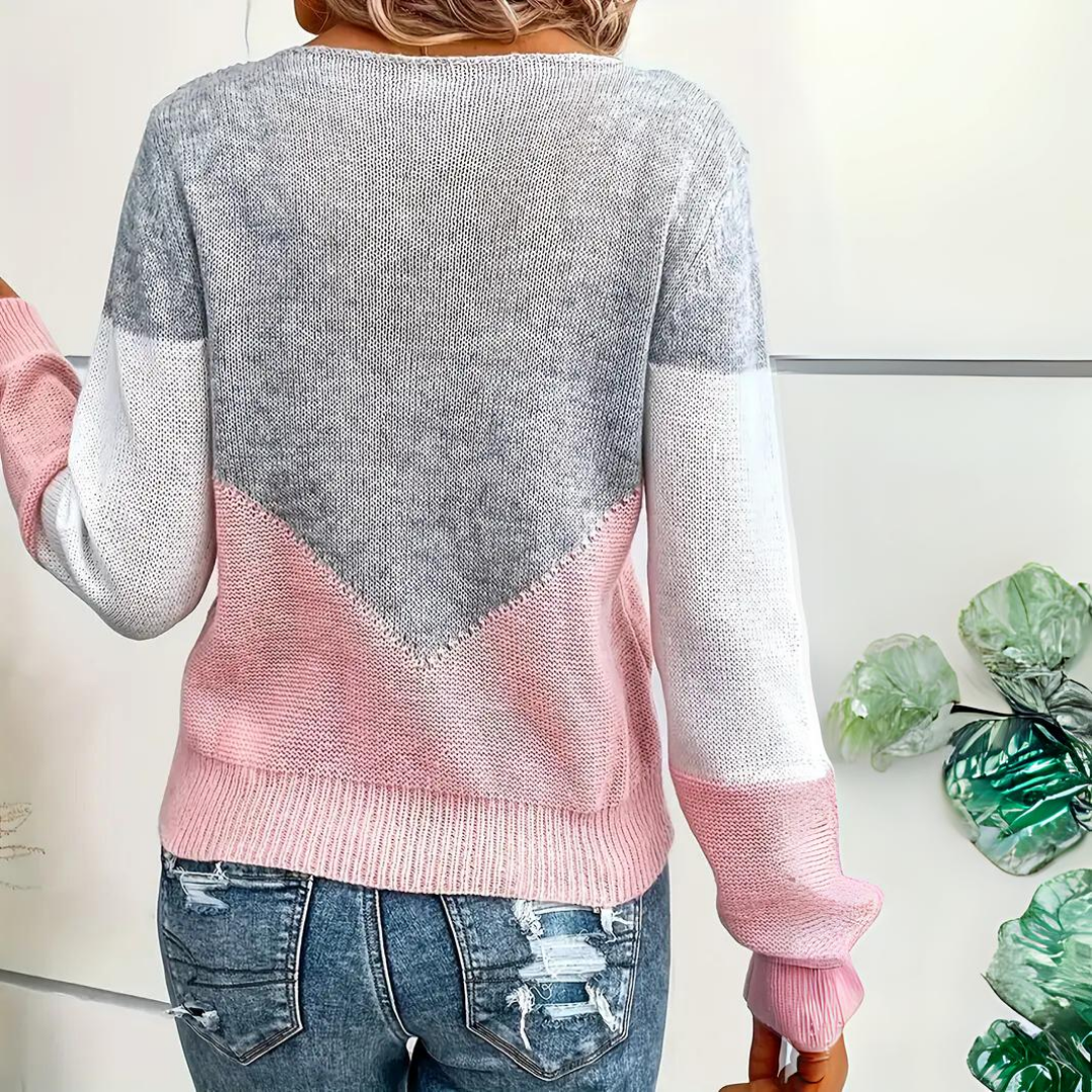 Stylish Pink Cashmere Sweater for Women | Unique Winter Fashion