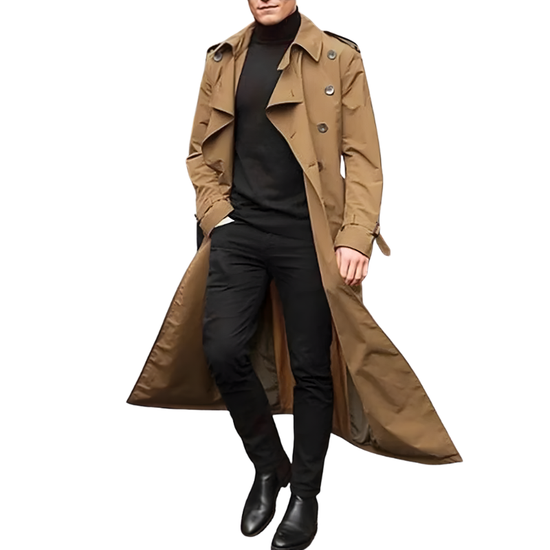 Stylish Waterproof Trench Coat for Men