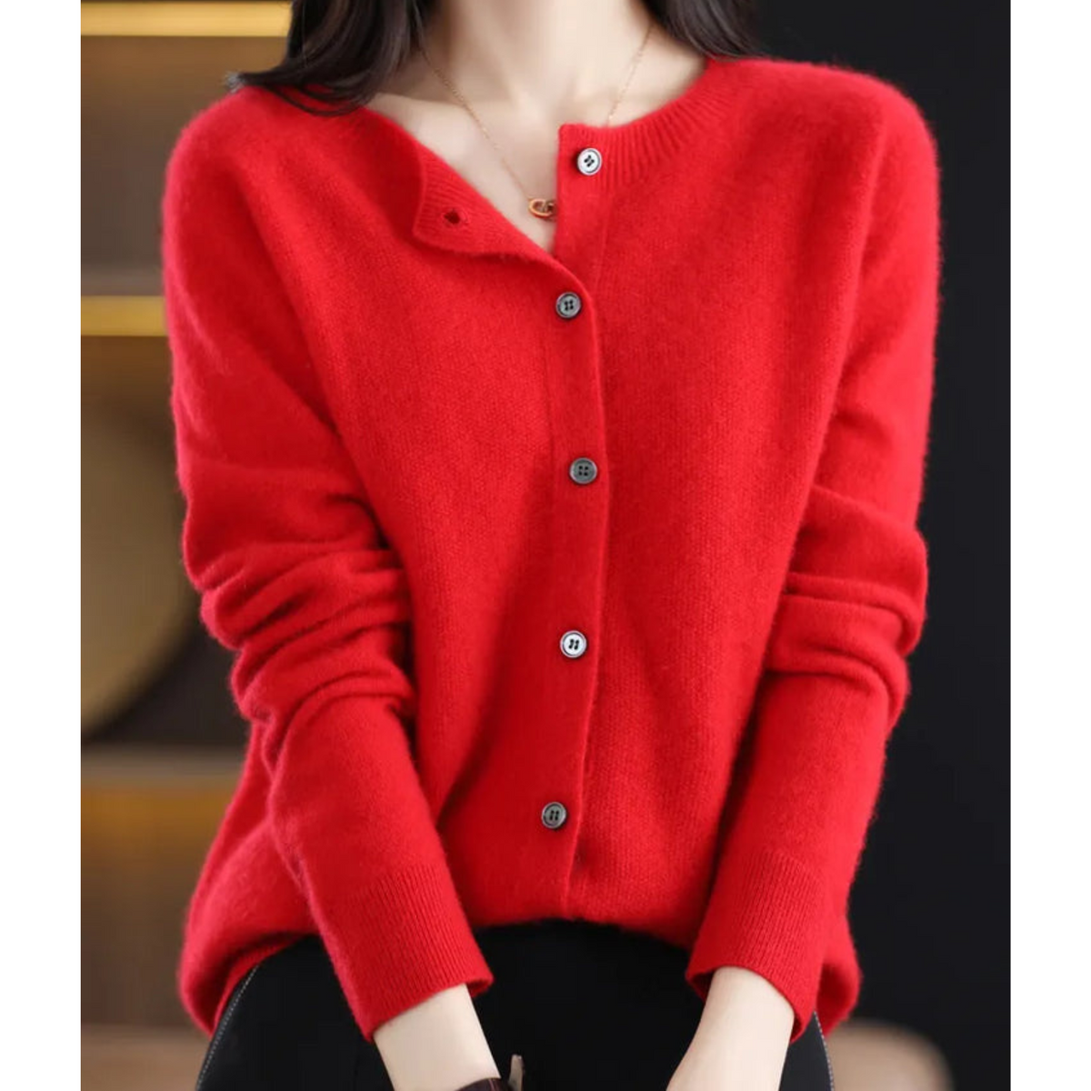 Women’s Classic V-Neck Soft Knit Cardigan