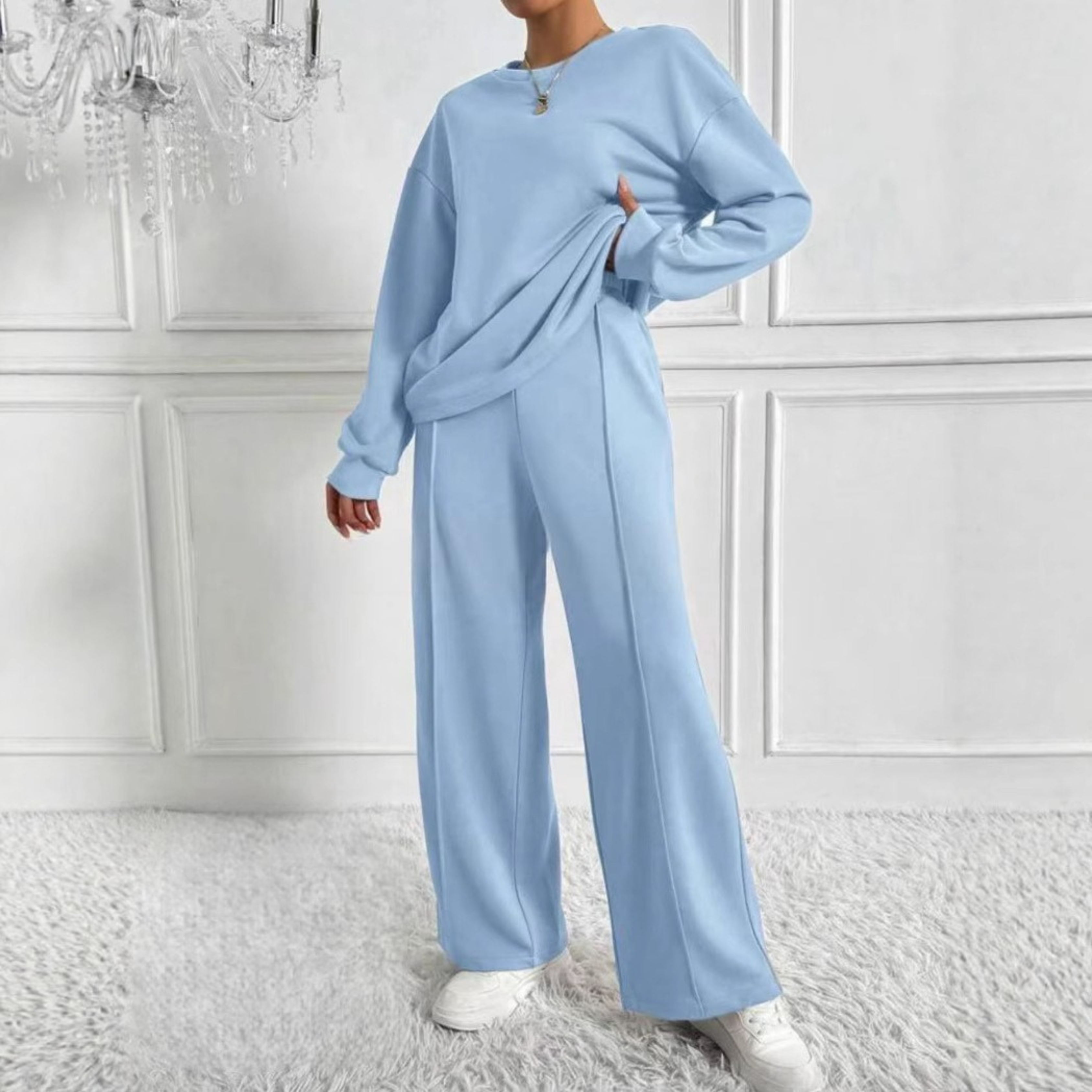 Women's Long Sleeve Sweatshirt Pants Set
