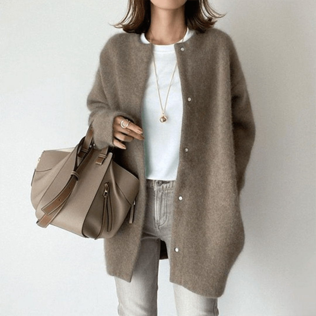 Women’s Longline Soft Open-Style Knit Cardigan