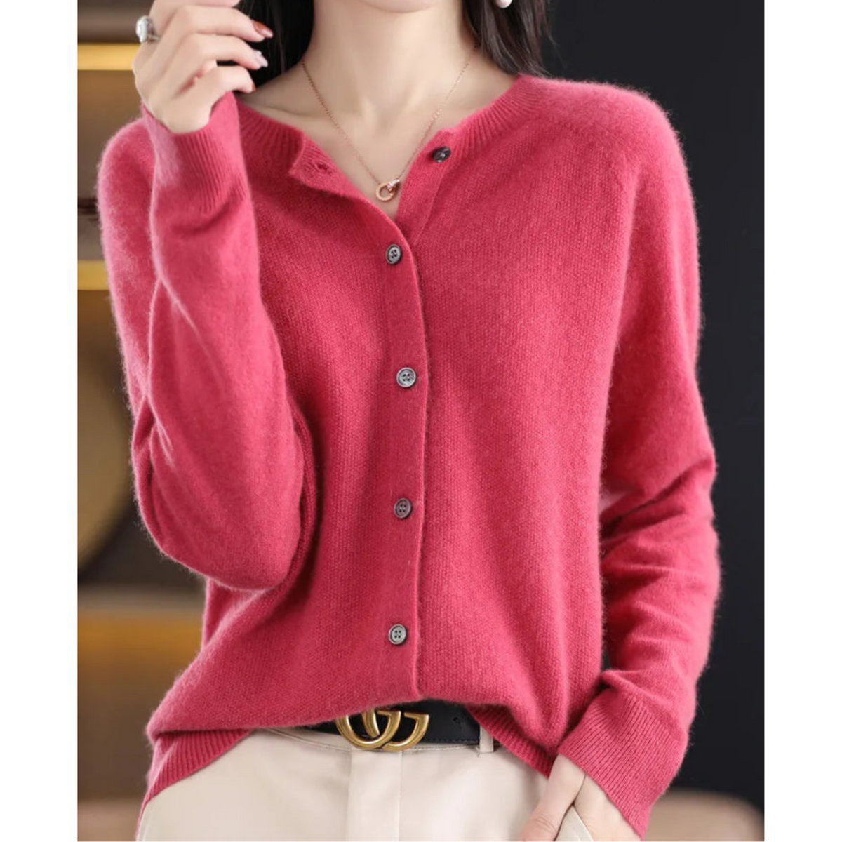 Women’s Classic V-Neck Soft Knit Cardigan